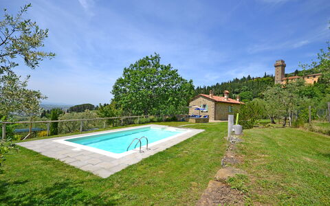Villa Il Palazzone: Proprietà, Piscina, Casa, Immobiliare, Estate, Costruzione, Casa, Erba, Zona Residenziale, Vacanza