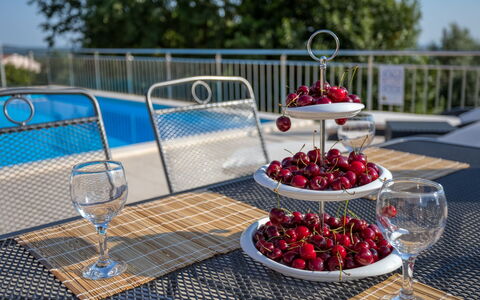 Legović: Rosso, Tavolo, Cibo, Blu Cobalto, Centrotavola, Frutta, Tovaglia, Pianta, Mobilia