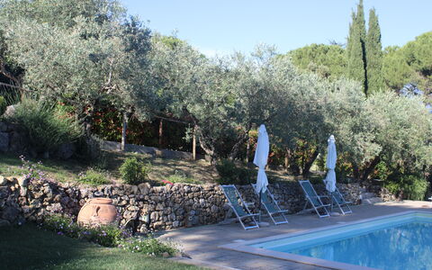 Gli Appartamenti Di Manuela: Piscina, Shade, Ricorrere, Backyard, Hacienda, Landscaping, Eco Hotel, Villa, Mobili Da Esterno, Agriturismo
