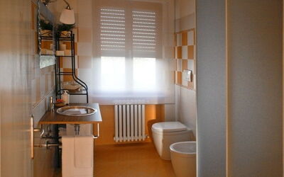 the bathroom