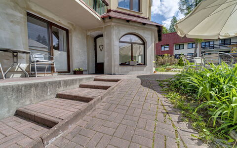 Wisła: Flagstone, Le Scale, Calcestruzzo, Driveway, Giardino, Landscaping, Passerella, Cortile, Pianta Della Casa