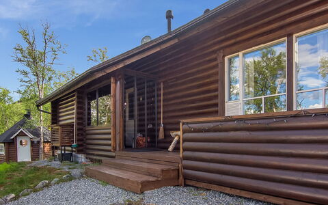 Haltinsaana: Legna, Villetta, Log Cabin, Foresta, Capannone, Edifici Giardino, Larice, Woodland, Color Legno
