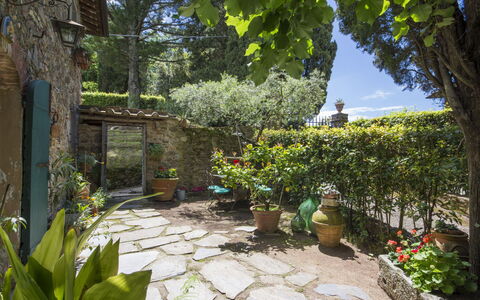 Casaccia: Proprietà, Giardino, Vegetazione, Casa, Botanica, Albero, Cortile, Cortile, Immobiliare, Flagstone