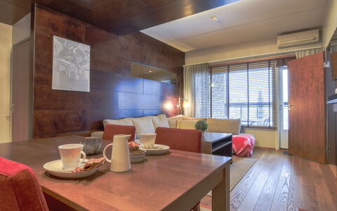 Tahko Spa Junior Suite Orange B6: Albero, Banca, Casa, Villetta, Lago, Stagno, Foresta, Log Cabin