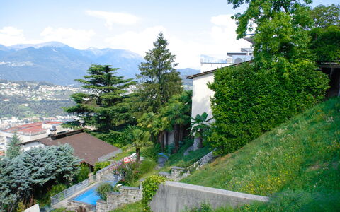 Aldesago 525: Vegetazione, Proprietà, Albero, Paesaggio Naturale, Giorno, Hill Station, Casa, Architettura, Immobiliare, Zona Residenziale