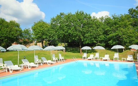 Gaiole in Chianti 880: Acqua, Nube, Cielo, Pianta, Mobilia, Piscina, Ombrello, Sedia, Albero, Mobili Da Esterno