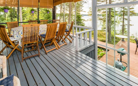 Ranta-Iivari: Albero, Banca, Casa, Villetta, Lago, Stagno, Foresta, Log Cabin