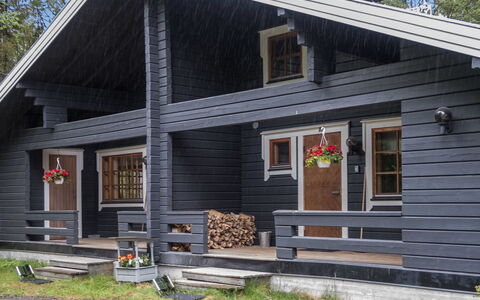 Rukantaika 1A: Legna, Villetta, Log Cabin, Foresta, Capannone, Edifici Giardino, Larice, Woodland, Color Legno