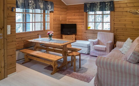 Rukantaika 1A: Legna, Villetta, Log Cabin, Foresta, Capannone, Edifici Giardino, Larice, Woodland, Color Legno