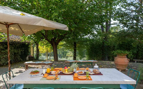 Casa La Rotta: Tavolo, Backyard, Terrazza, Mobilia, Immobiliare, Albero, Tempo Libero, Ristorante, Costruzione, Casa