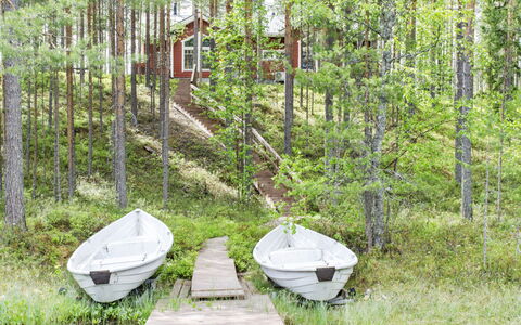 Otsopirtti, Otso: Legna, Villetta, Log Cabin, Foresta, Capannone, Edifici Giardino, Larice, Woodland, Color Legno