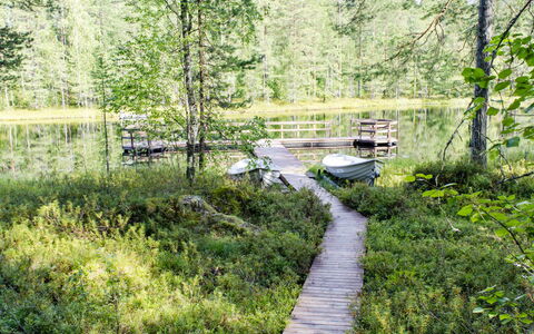Otsopirtti, Otso: Legna, Villetta, Log Cabin, Foresta, Capannone, Edifici Giardino, Larice, Woodland, Color Legno