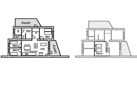 Hiisiranta B3: Legna, Villetta, Log Cabin, Foresta, Capannone, Edifici Giardino, Larice, Woodland, Color Legno