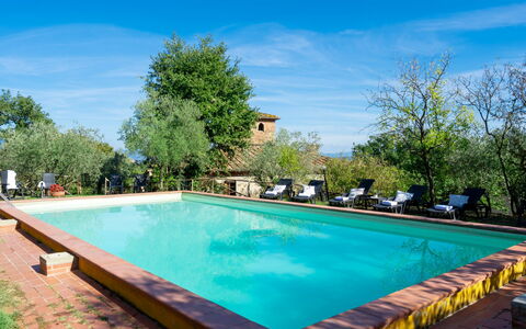 Poggio Cuccule: Acqua, Nube, Cielo, Proprietà, Pianta, Piscina, Blu, Azzurro, Albero, Rettangolo
