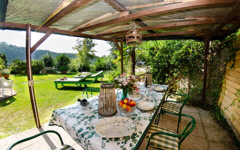 Podere L'istrice: Proprietà, Terrazza, Backyard, Costruzione, Immobiliare, Casa, Casa, Portico, Estate, Camera