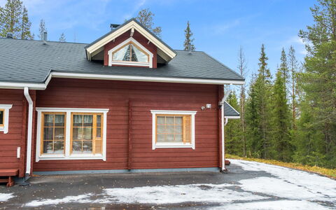 Levimaa: Legna, Raccordo, Villetta, Casa, Casa, Plank, Edifici Giardino, Log Cabin, Latifoglie, Portico