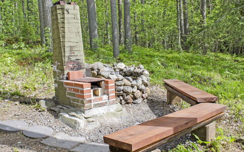 Honkaniemi: Legna, Villetta, Log Cabin, Foresta, Capannone, Edifici Giardino, Larice, Woodland, Color Legno