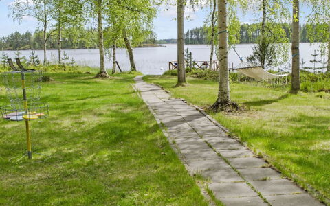 Honkaniemi: Legna, Villetta, Log Cabin, Foresta, Capannone, Edifici Giardino, Larice, Woodland, Color Legno