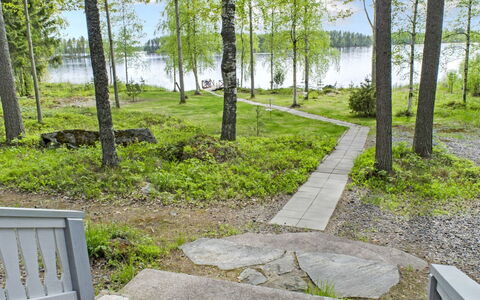 Honkaniemi: Legna, Villetta, Log Cabin, Foresta, Capannone, Edifici Giardino, Larice, Woodland, Color Legno