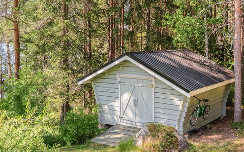 Sipukka: Legna, Villetta, Log Cabin, Foresta, Capannone, Edifici Giardino, Larice, Woodland, Color Legno