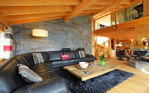 Chalet Maurice: Soggiorno, Camera, Proprietà, Interior Design, Costruzione, Mobilia, Casa, Casa, Tavolo, Fascio