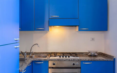 Anita: Blu, Cabinetry, Camera, Cucina, Proprietà, Controsoffitto, Blu Cobalto, Mobilia, Elettrodomestico Da Cucina, Proprietà Del Materiale