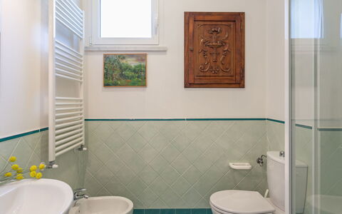 Marina Pietrasanta 255: Bagno, Camera, Proprietà, Verde, Piastrella, Mobiletto Del Bagno, Gabinetto, Bagno Accessorio, Idraulico Fixture, Interior Design