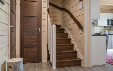 Äkäsmartti a: Legna, Villetta, Log Cabin, Foresta, Capannone, Edifici Giardino, Larice, Woodland, Color Legno