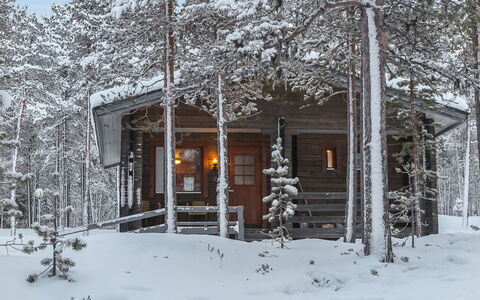 Lemmenliekki 2: Neve, Legna, Inverno, Villetta, Casa, Congelamento, Log Cabin, Ramoscello, Larice