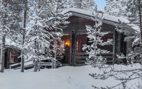 Lemmenliekki 2: Neve, Legna, Inverno, Villetta, Congelamento, Casa, Log Cabin, Larice, Raccordo