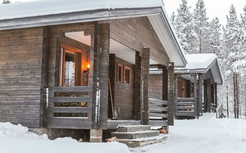 Lemmenliekki 3: Legna, Villetta, Log Cabin, Foresta, Capannone, Edifici Giardino, Larice, Woodland, Color Legno