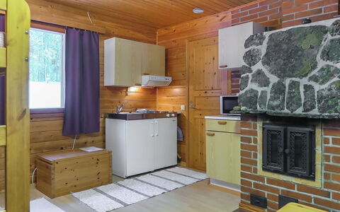 Lemmenliekki 3: Legna, Villetta, Log Cabin, Foresta, Capannone, Edifici Giardino, Larice, Woodland, Color Legno
