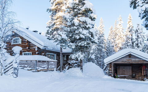 Terakka: Legna, Neve, Inverno, Villetta, Congelamento, Casa, Log Cabin, Larice, Raccordo