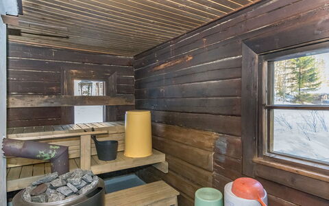 Saarijärvi: Legna, Villetta, Log Cabin, Foresta, Capannone, Edifici Giardino, Larice, Woodland, Color Legno