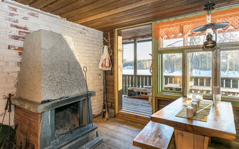 Saarijärvi: Legna, Villetta, Log Cabin, Foresta, Capannone, Edifici Giardino, Larice, Woodland, Color Legno