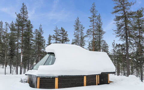 Arctic Light Hut: Waterway, Banca, Alveo, Lago, Villetta, Foresta, Canale, Serbatoio, Log Cabin