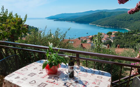 Neda: Acqua, Cielo, Pianta, Tavolo, Vaso Di Fiori, Azzurro, Blu, Fiore, Montagna, Mobili Da Esterno