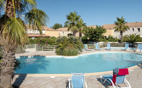 Valras Plage 606: Piscina, Proprietà, Ricorrere, Vacanza, Immobiliare, Costruzione, Palma, Casa, Tempo Libero, Albero