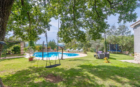 Pazin 615: Blu, Albero, Shade, Giardino, Prato, Landscaping, Backyard, Estate, Cortile, Parco