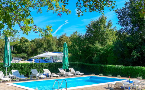 Krk Malinska 632: Acqua, Pianta, Cielo, Proprietà, Piscina, Albero, Azzurro, Nube, Shade, Mobili Da Esterno