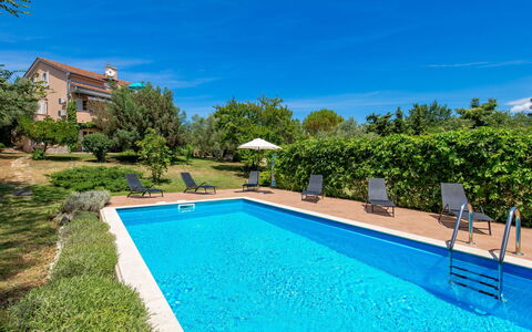 Glavotok: Acqua, Pianta, Cielo, Proprietà, Piscina, Costruzione, Azzurro, Albero, Shade, Rettangolo