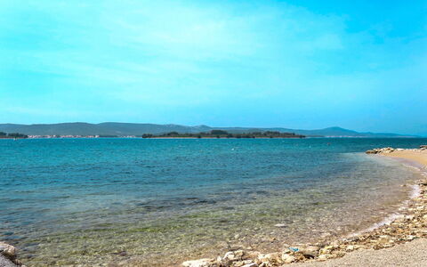 Biograd Na Moru 612: Acqua, Cielo, Nube, Blu, Spiaggia, Paesaggio Naturale, Banca, Paesaggio, Rettangolo, Orizzonte