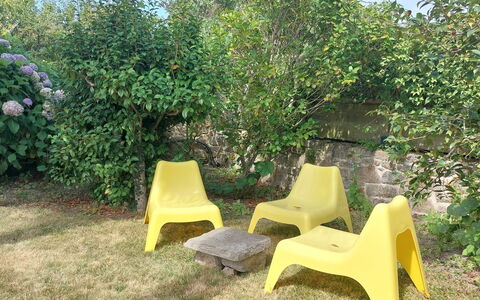 Pont L'Abbé 608: Giallo, Plastica, Mobili Da Esterno, Shade, Giardino, Sedia, Backyard