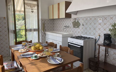 Casa Maria (Dol135): Tavolo, Mobilia, Proprietà, Tavola, Cucina, Legna, Cappa Di Aspirazione, Controsoffitto, Cucina Stufa, Interior Design