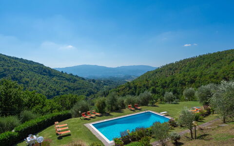 Podere le Ripe: Cielo, Acqua, Pianta, Nube, Montagna, Natura, Azzurro, Paesaggio Naturale, Piscina, Albero