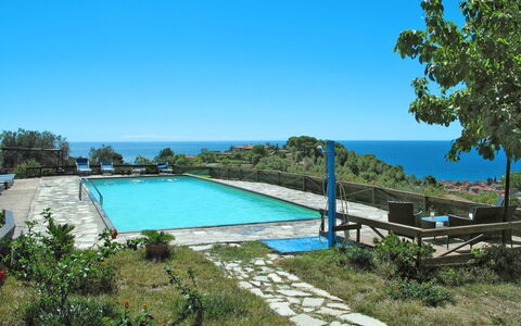 San Lorenzo al Mare 639: Acqua, Pianta, Cielo, Piscina, Paesaggio Naturale, Albero, Botanica, Mobili Da Esterno, Vegetazione, Erba