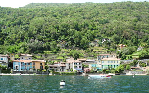 Al Lago: Acqua, Costruzione, Cielo, Risorse Idriche, Montagna, Moto D'Acqua, Barca, Casa, Albero, Lago