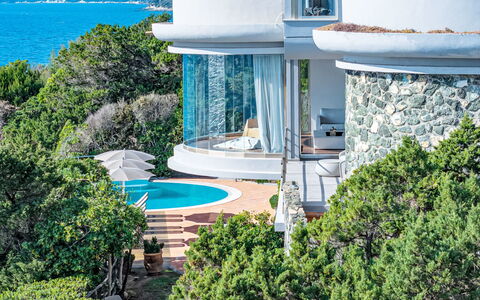Vistamare: Blu, Acqua, Mare, Costiera E Morfologie Oceanic, Ricorrere, Costa, Oceano, Piscina, Villa, Estate