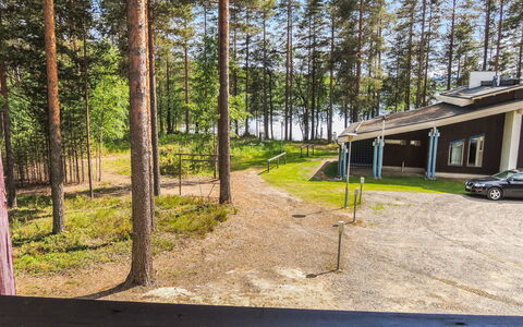 Hiisiranta E4: Legna, Villetta, Log Cabin, Foresta, Capannone, Edifici Giardino, Larice, Woodland, Color Legno