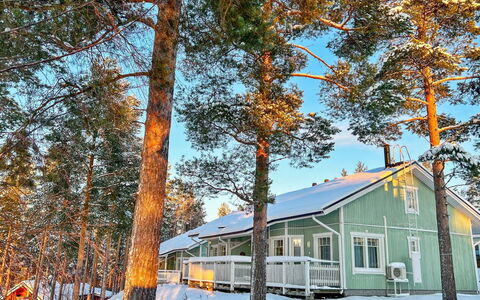 Saunaharju 4: Legna, Casa, Neve, Villetta, Inverno, Congelamento, Raccordo, Log Cabin